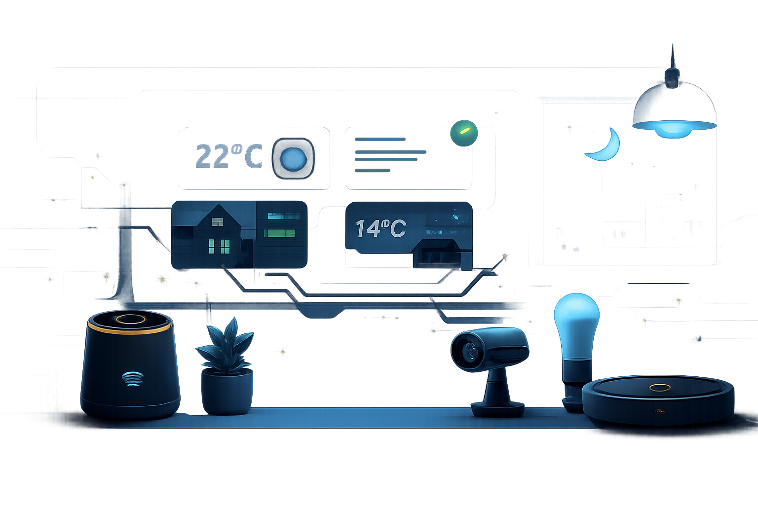 SmartBolig smart home illustration